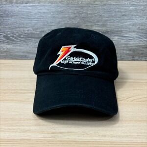 Gatorade Hat Cap Strap Back Black High School Athlete Adjustable